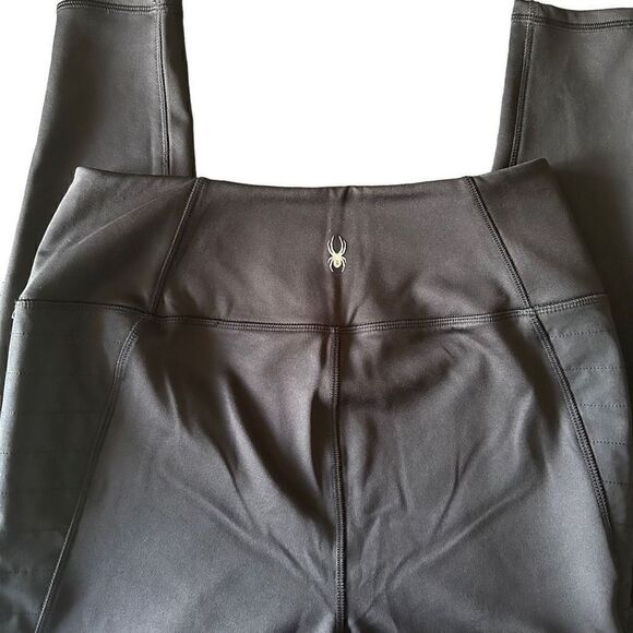 NWOT Spyder Fleeced Full Length Black Leggings size M - Picture 7 of 8